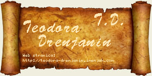 Teodora Drenjanin vizit kartica